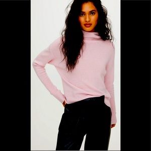 Aritzia Pink Cyprie Cashmere Sweater Size XS
